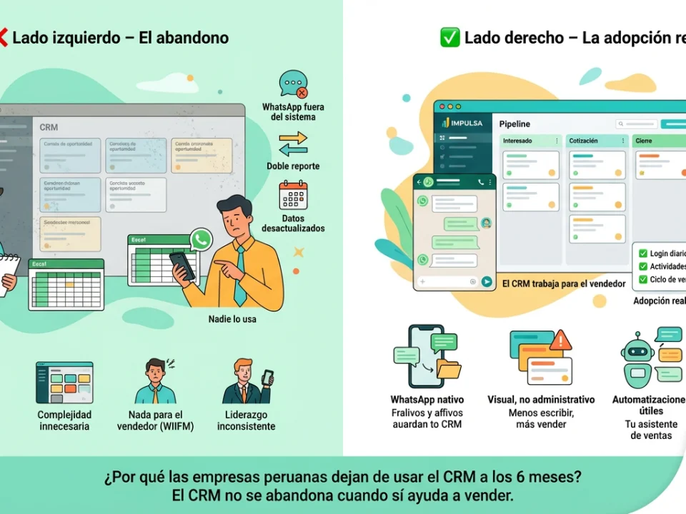 ¿Por qué las empresas peruanas dejan de usar el CRM a los 6 meses?