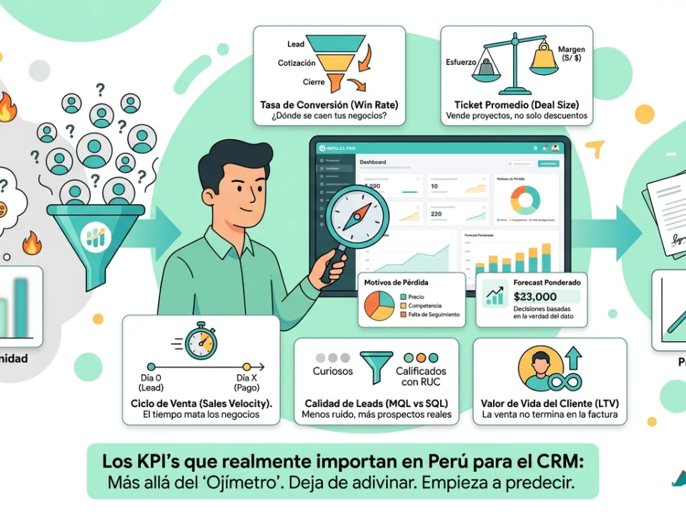 Los KPI's que realmente importan en Perú para el CRM: Más allá del "Ojímetro"