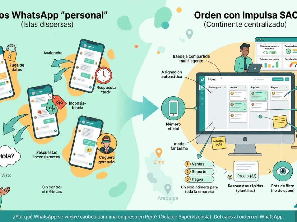 ¿Por qué WhatsApp se vuelve caótico para una empresa en Perú? (Guía de Supervivencia)