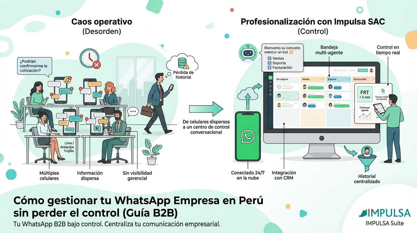 Cómo gestionar tu WhatsApp Empresa en Perú sin perder el control